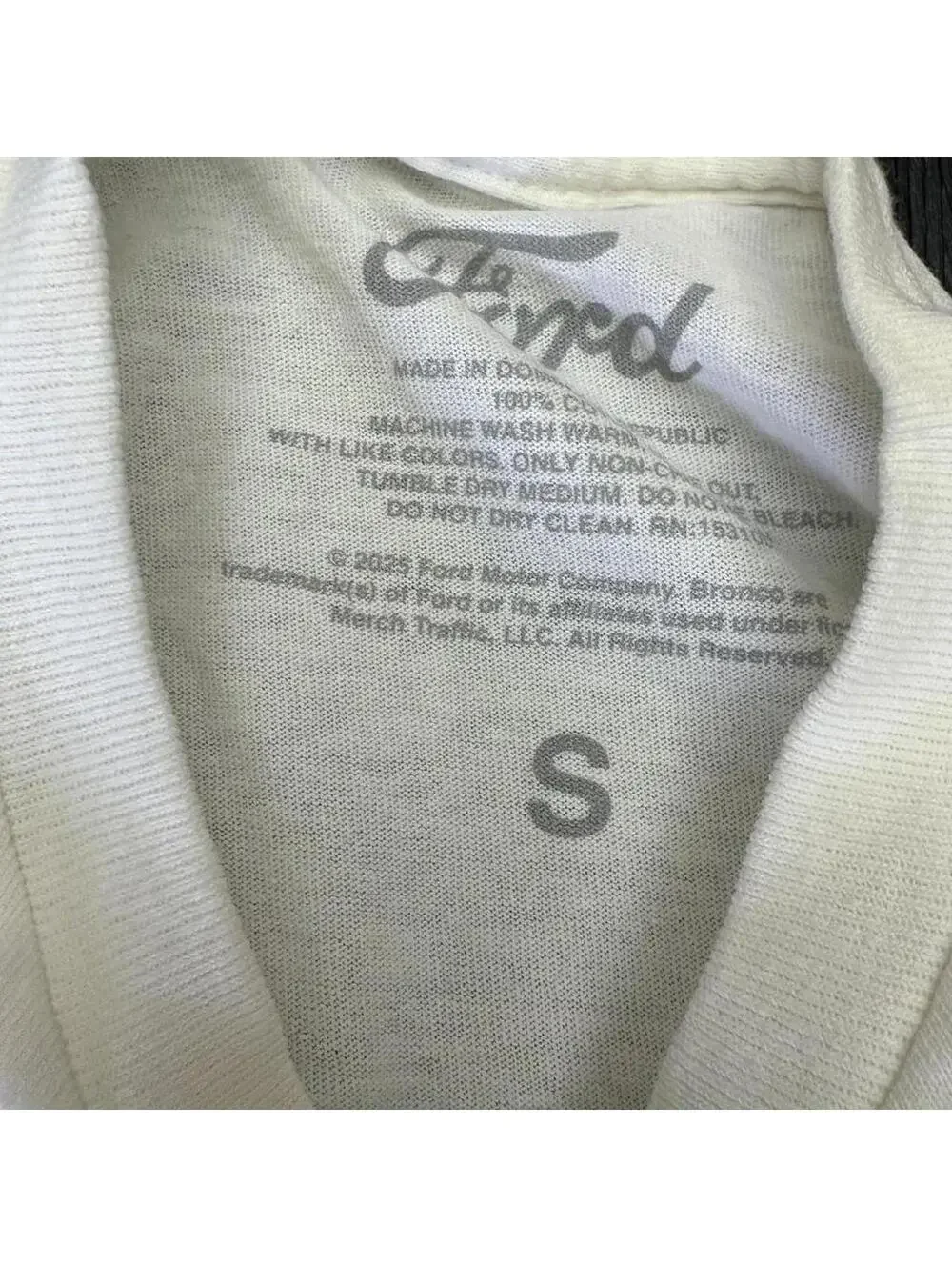 Ford Bronco Style T-Shirt - Size Small